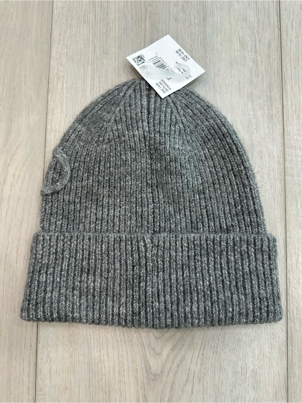 American Eagle Outfitters Gray Ribbed Knit Beanie - Picture 4 of 4